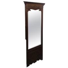 Art Nouveau High Italian Wood Mirror