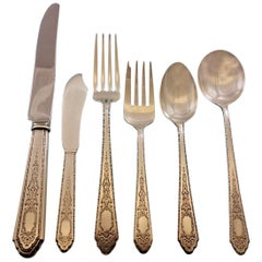 Mary II by Lunt Sterling Silver Flatware Set for 12 Service 82 Pieces