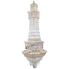 19th Century English Crystal Cut Chandelier Fully Restored 11