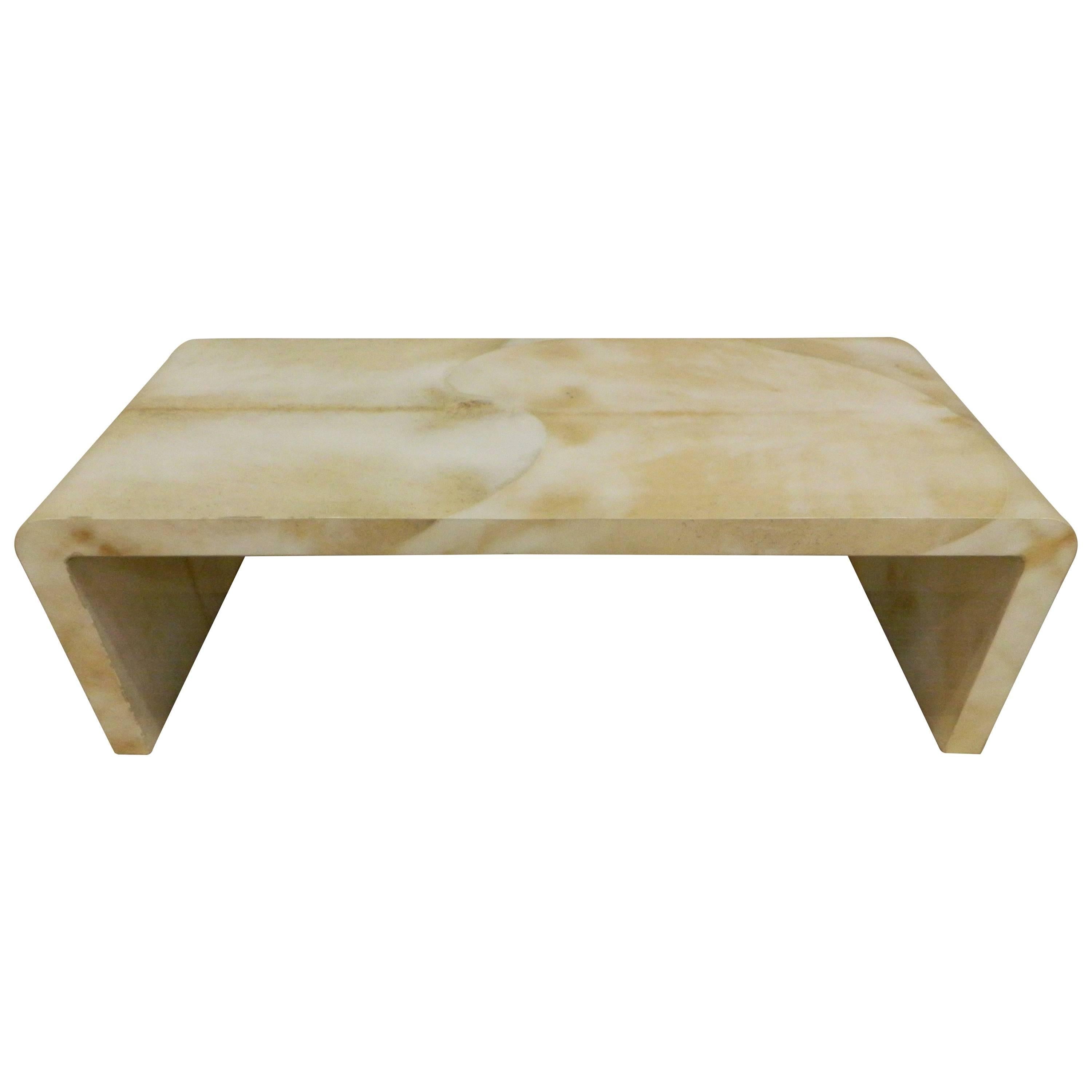 Jean Michel Frank style Waterfall Parchment Table