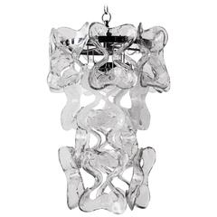 Kalmar Glass Chandelier, circa 1970 5