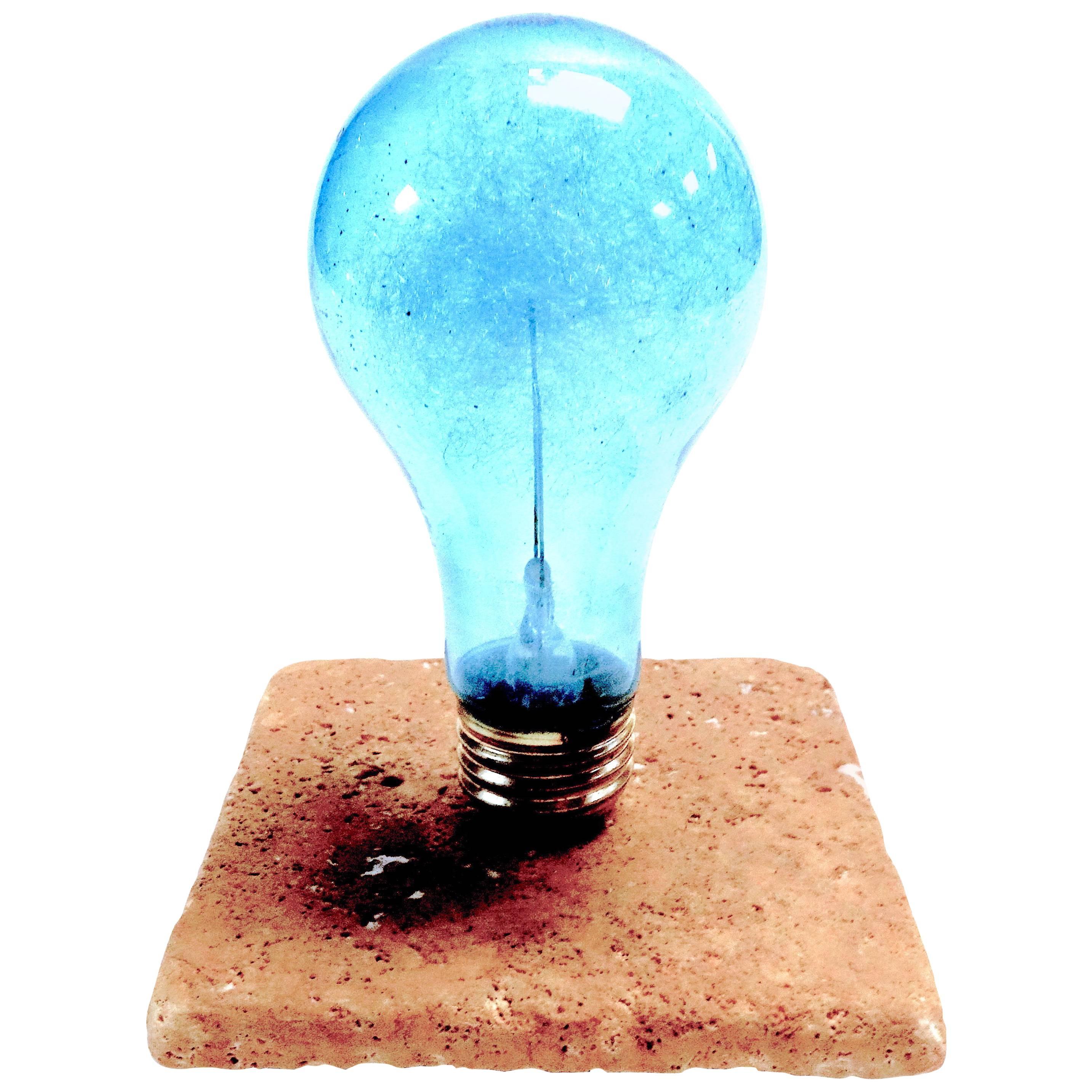 Archaic Rare GE Photoflash Bulb Daylight Color, as Sculpture circa 1940s For Sale