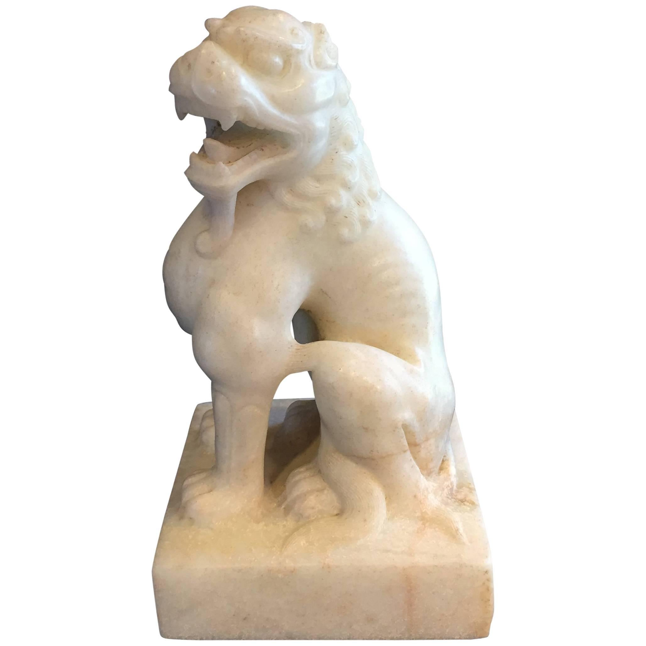 Ancient Chinese Tang Marble Lion Guardian, Tang Dynasty 618-907 AD