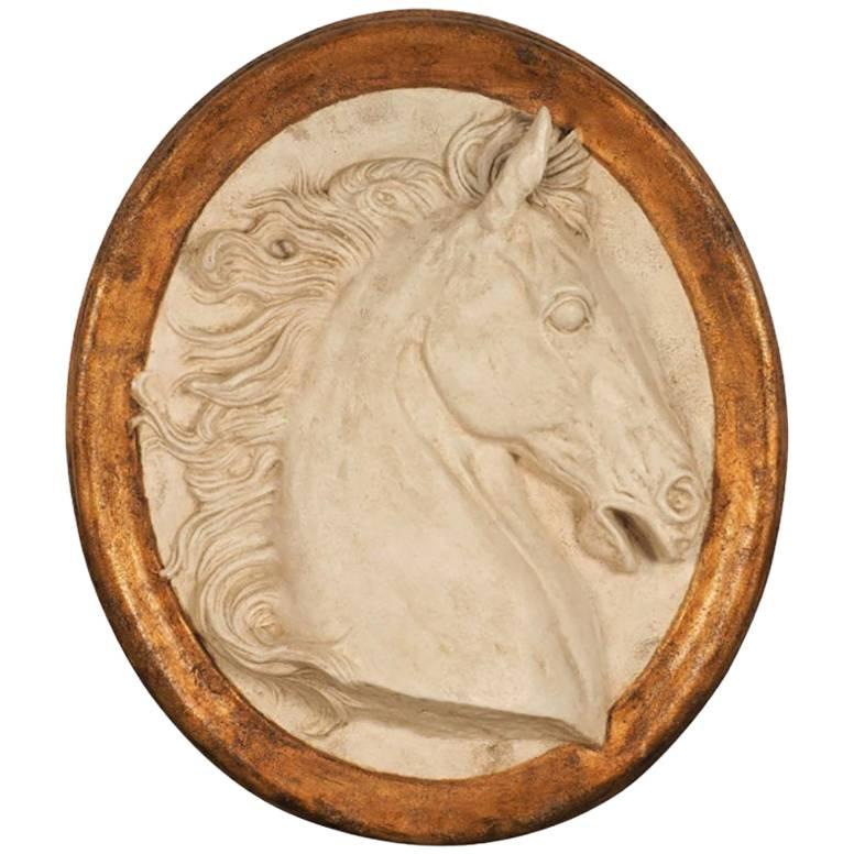 Impressive Paolo Marioni Ceramiche D'arte Relief Horse Plaque