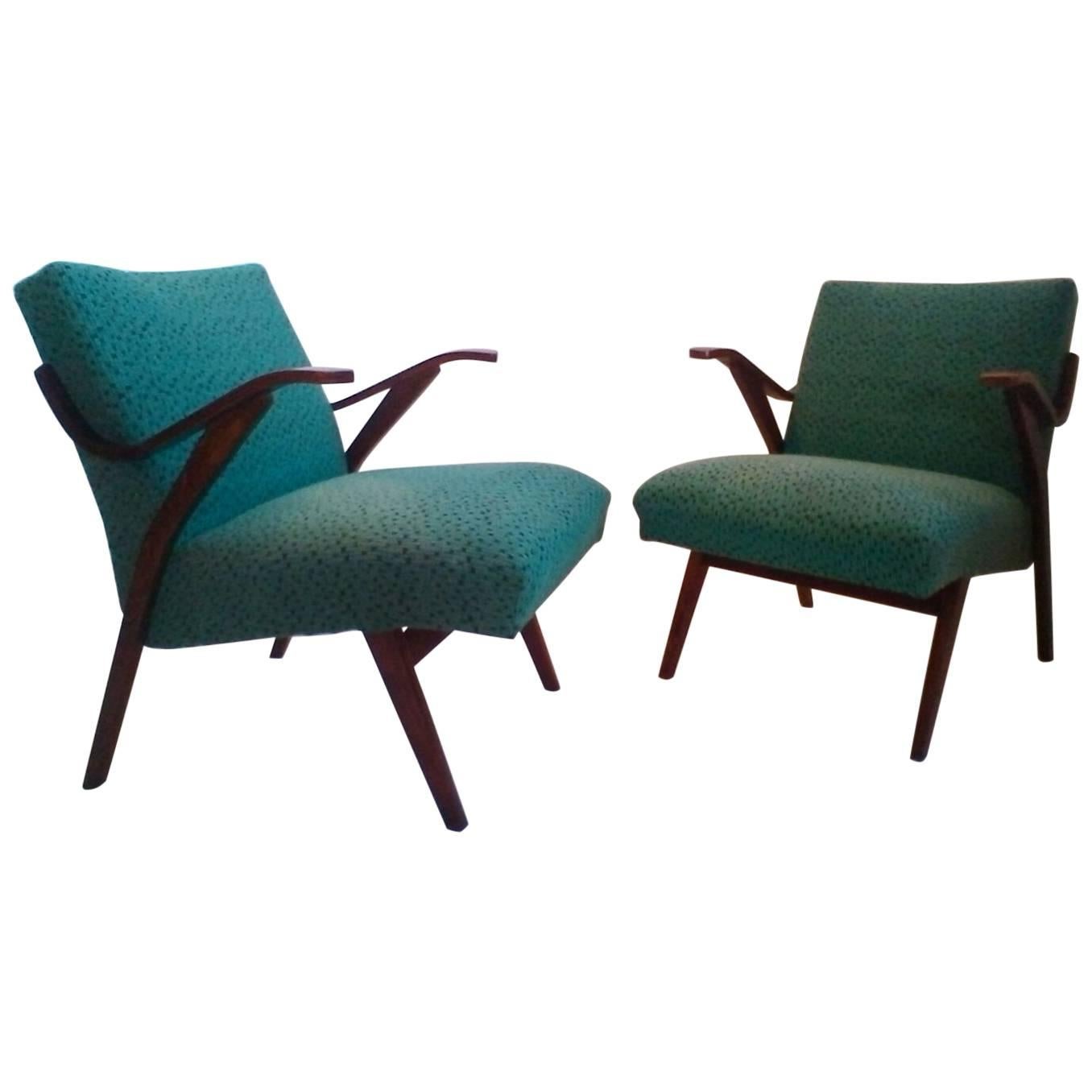 Pair of Armchairs in Brussels Style For Sale