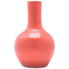 Chinese Persimmon Gooseneck Vase 12