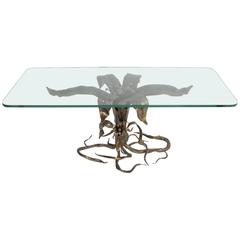 Bertaolami Organic Form Faux Bronze Coffee Table, Italy 2