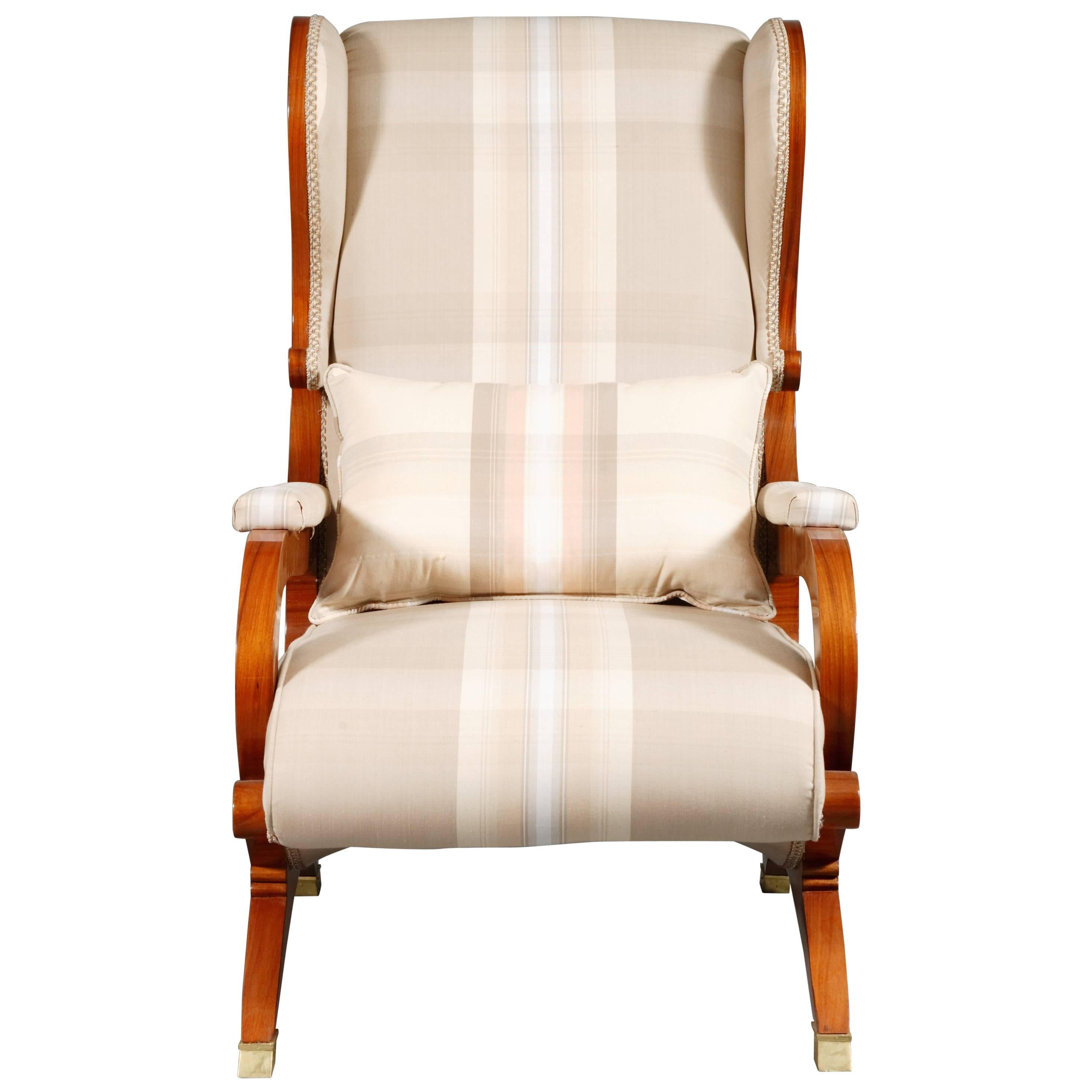 White Armchair made of Rosewood in Biedermeier Style 