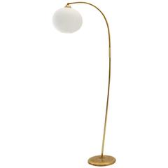 Italian Mid-Century Brass Floor Lamp, 1940s