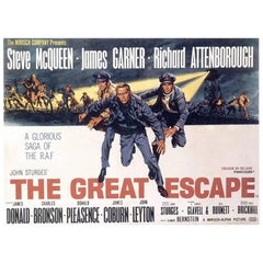 Vintage "The Great Escape" Film Poster, 1963