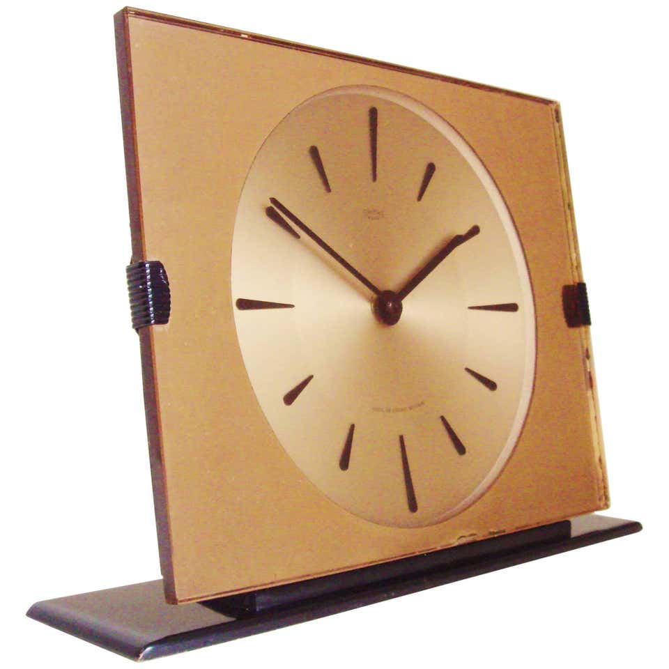 Three Iconic Dutch Mid-Century Modern Shelf Clocks by Johannes Bosma ...