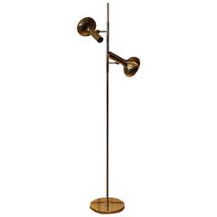 1960s French Brass Floor Light