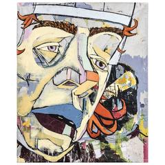 Andrew Blake "The 28th Century/Anguished Man" Acrylic on Canvas