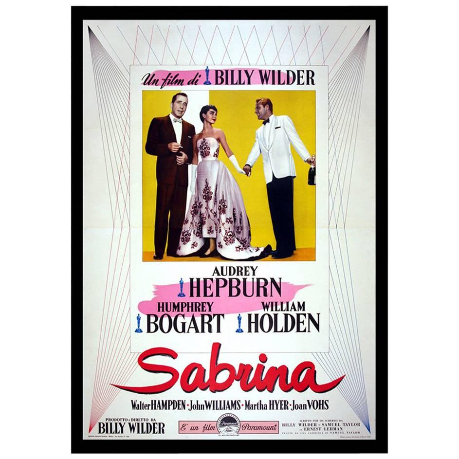 "Sabrina" Film Poster, 1954 For Sale