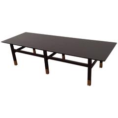 Ebonized Wood Coffee Table