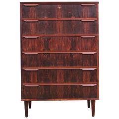 Danish Modern Chest of Drawers in Rio Rosewood
