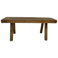 Oak Pig Bench Coffee Table