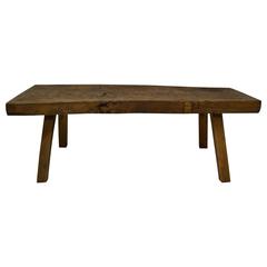 Oak Pig Bench Coffee Table