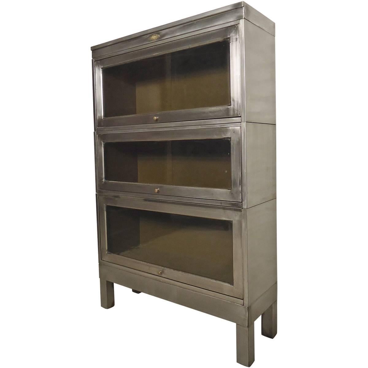 Striking Metal Barrister Bookcase