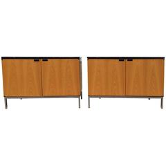 Florence Knoll Cabinets, Oak and Marble