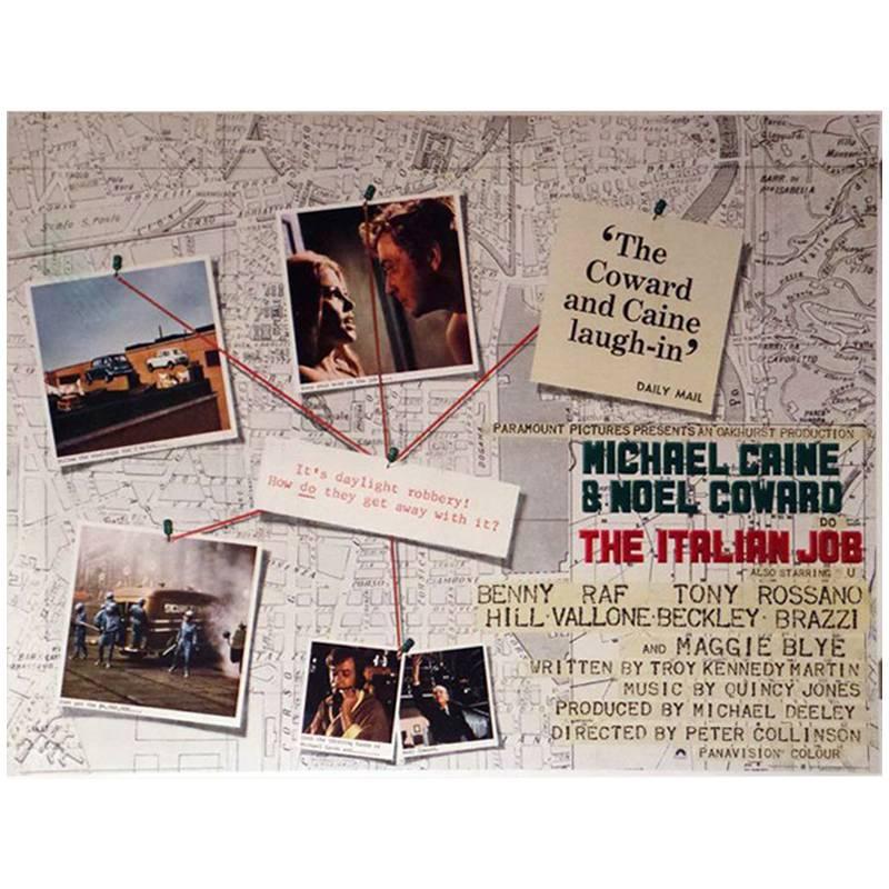 "The Italian Job" Film Poster, 1969 For Sale