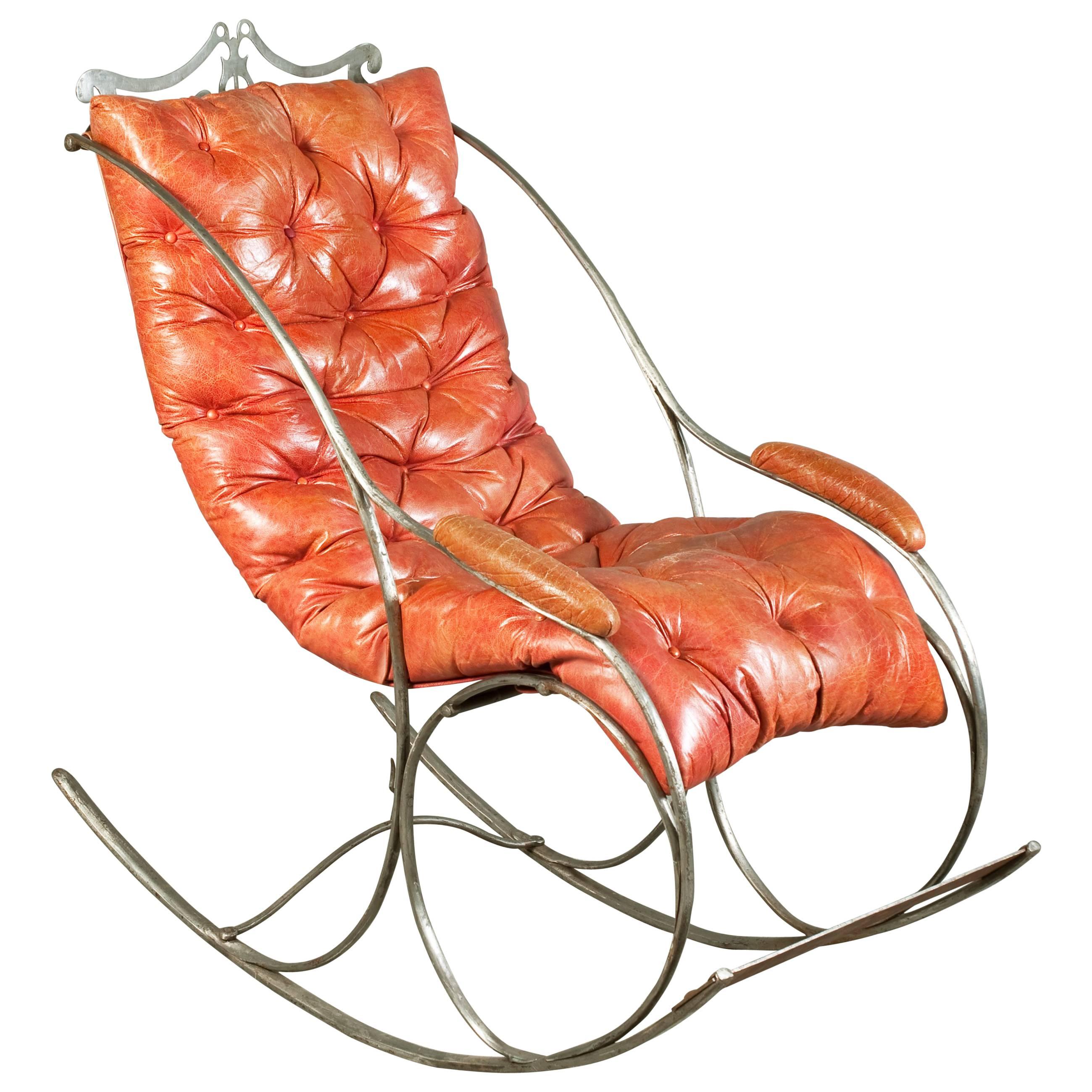 Silla mecedora glamurosa