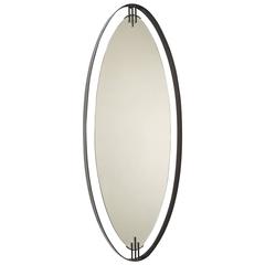 Stunning Oval Mirror by Santambrogio & De Berti 1