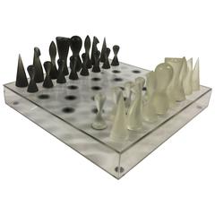 Acrylic Black and White Chess Set by Karim Rashid 7
