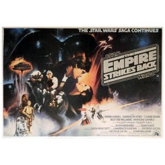 Vintage "The Empire Strikes Back" Film Poster, 1980