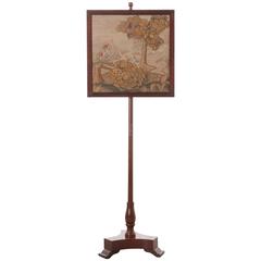 19th Century English Adjustable Firescreen 6