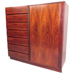 Scandinavian Modern Rosewood Gentleman's Chest 1
