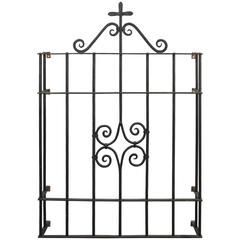 Antique 1920s Wrought Iron Window Grill