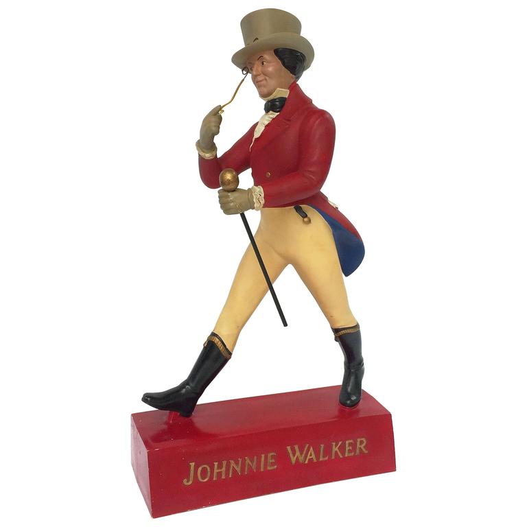 Large Vintage Johnnie Walker Scotch Whisky Figure Advertising Prop at  1stDibs | johnnie walker figure, johnnie walker striding man figure, johnnie  walker figurine