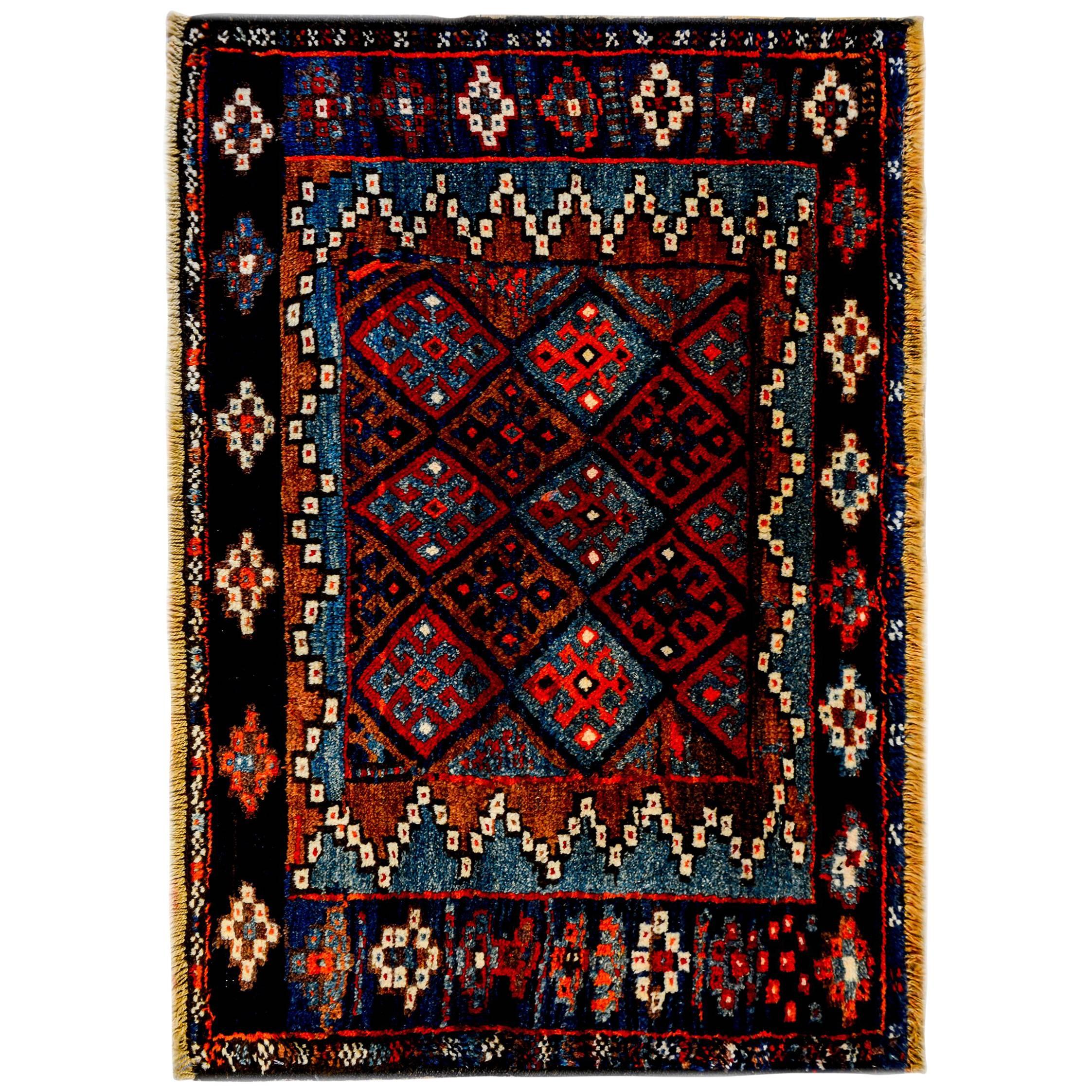 Early 20th Century Kurdish Rug