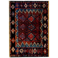 Vintage Early 20th Century Kurdish Rug