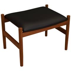 Retro Teak Ottoman or Footstool