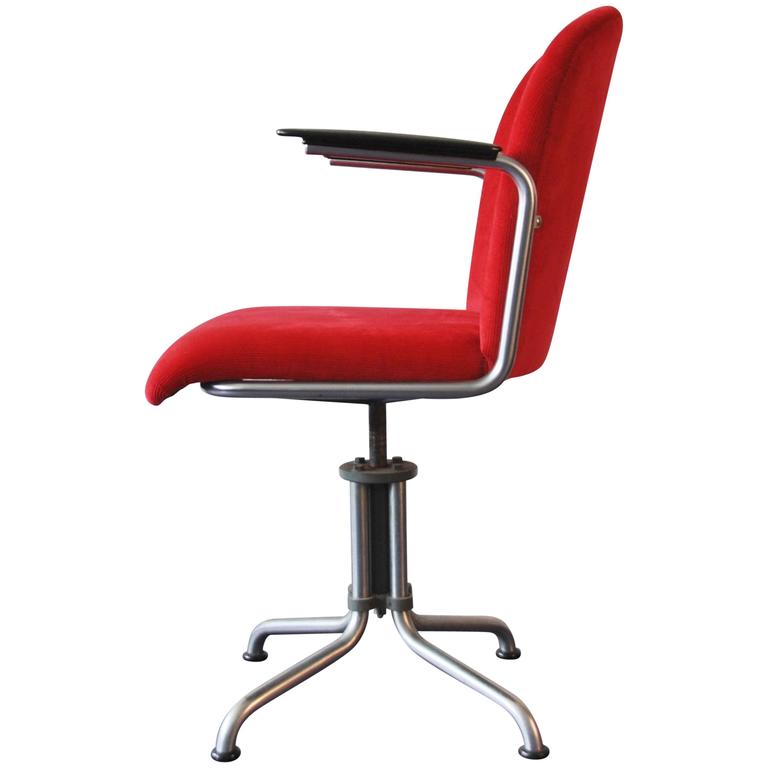 Model 356 Office Desk Chair By W H Gispen For Netherlands 1950s