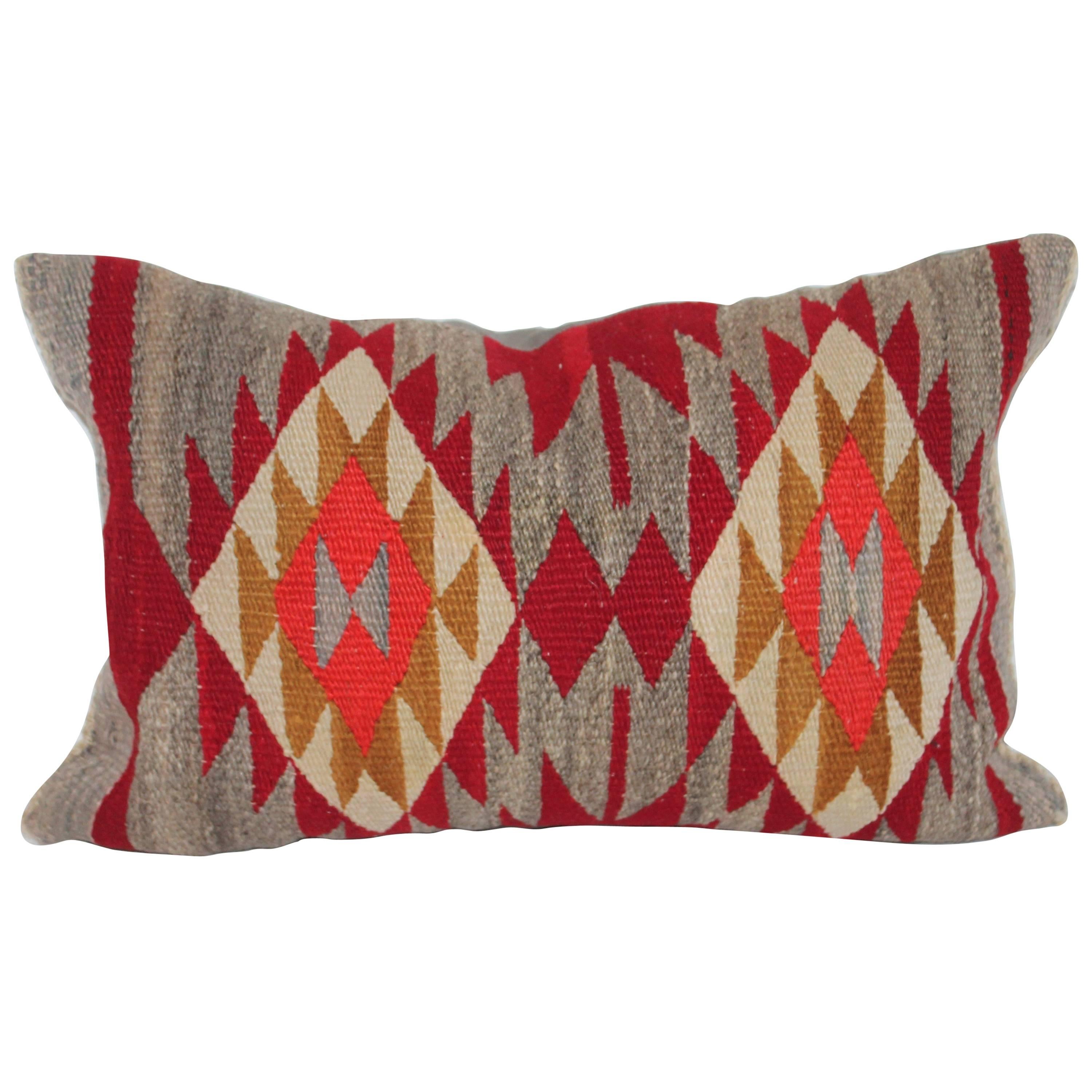 Navajo Geometric Eye Dazzler Indian Weaving Pillow