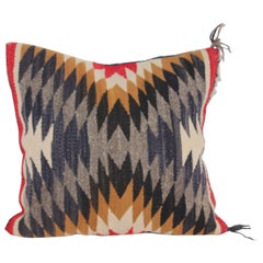 Antique Navajo Indian Weaving Geometric Pillow