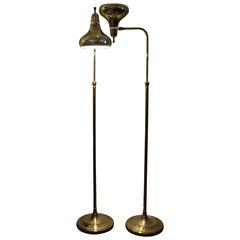 Vintage Pair of Brass Floor Lamps