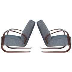 Cantilever Lounge Chairs by Miroslav Navratil for Up Zavody, 1950s, Set of Two