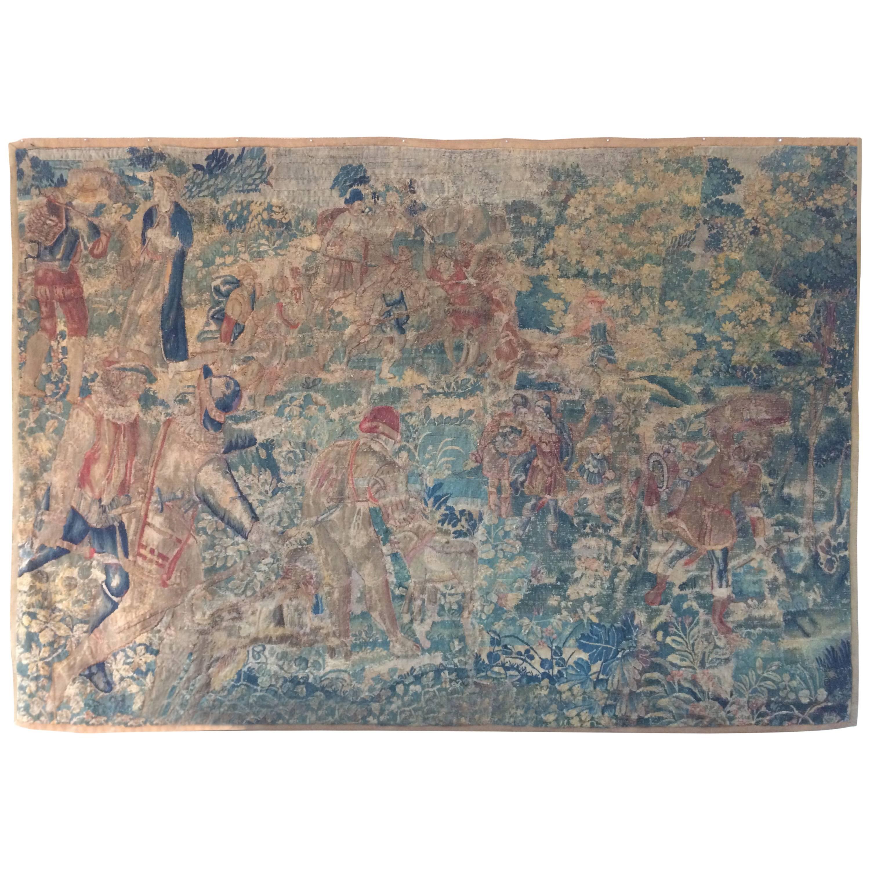 Tapestry 1600 "Chasse de Maximilien" For Sale