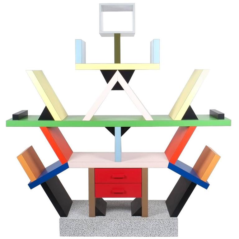 Carlton Bookcase Roomdivider by Ettore Sottsass for Memphis, 1981