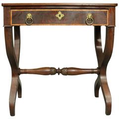 Antique English Regency Mahogany Dressing Table, Early Form, circa 1820