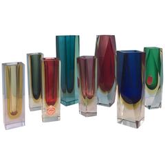Murano Sommerso Collection of Vases 12
