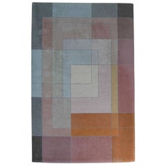 Rare Carpet After Paul Klee "Polyphon Gefasstes Weiss" 1930 by EGE Art Line