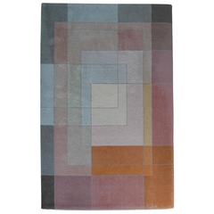 Rare Carpet After Paul Klee "Polyphon Gefasstes Weiss" 1930 by EGE Art Line 5