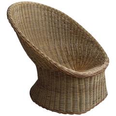 Rare Wicker Egg Shaped Armchair by Wim Den Boon, Holland, 1952 11
