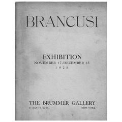 Brancusi Exhibition Catalogue from the Brummer Gallery, 1926