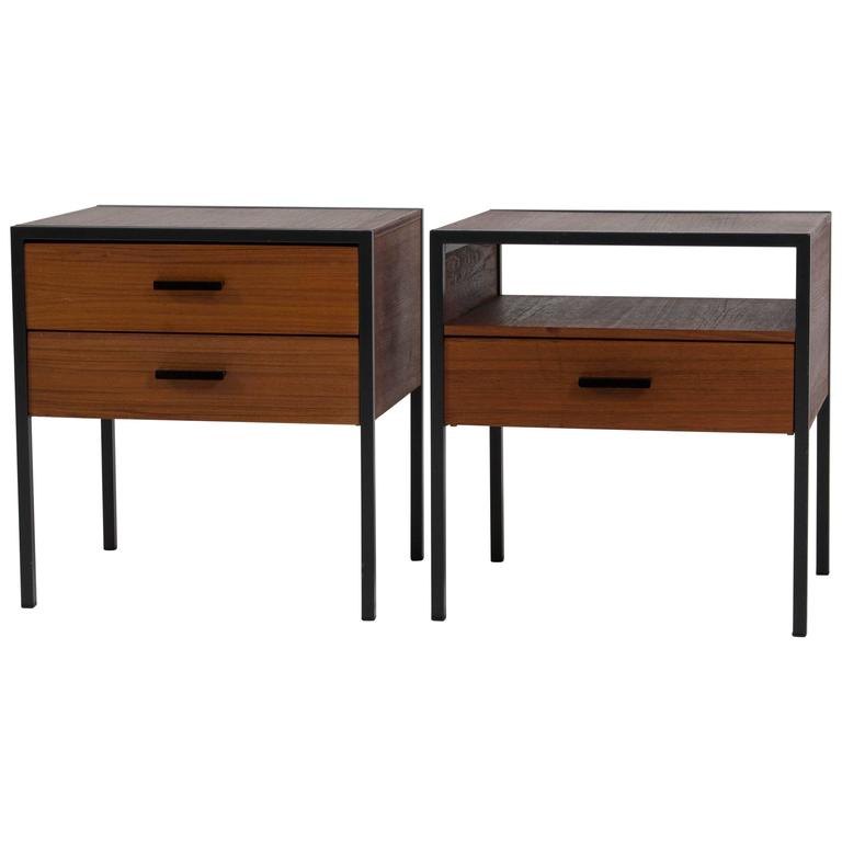 pair of mid century modern nightstands by cees braakman for pastoe 1960s for sale - Modern Nightstands pair of mid century modern nightstands by cees braakman for pastoe 1960s for sale - Modern Nightstands